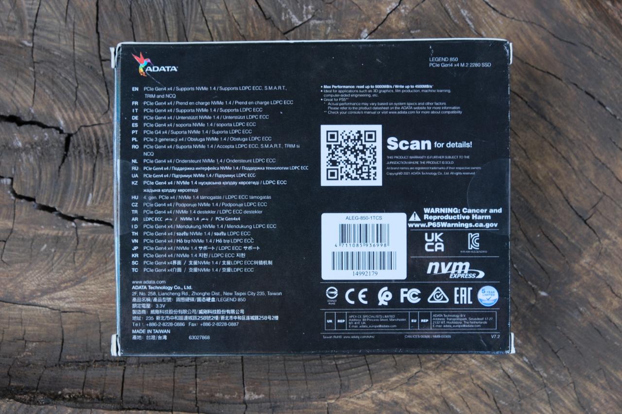ADATA Legend 850 - Đánh Giá Gaming Gear