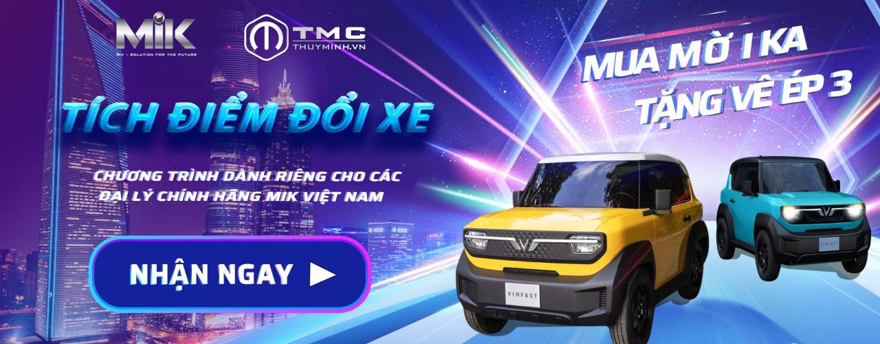 MIK, thương hiệu linh kiện máy tính chơi lớn, tặng ngay xe hơi VF3 - Quảng Cáo
