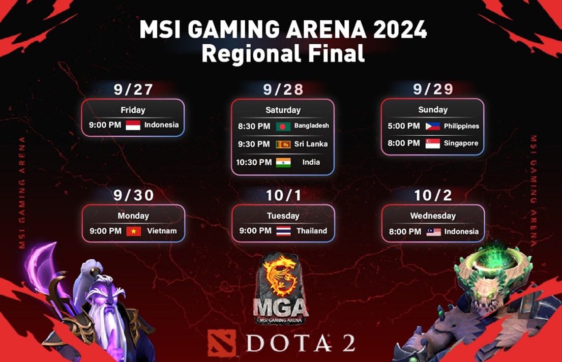 MSI khởi động vòng chung kết MGA 2024 - Tin eSports